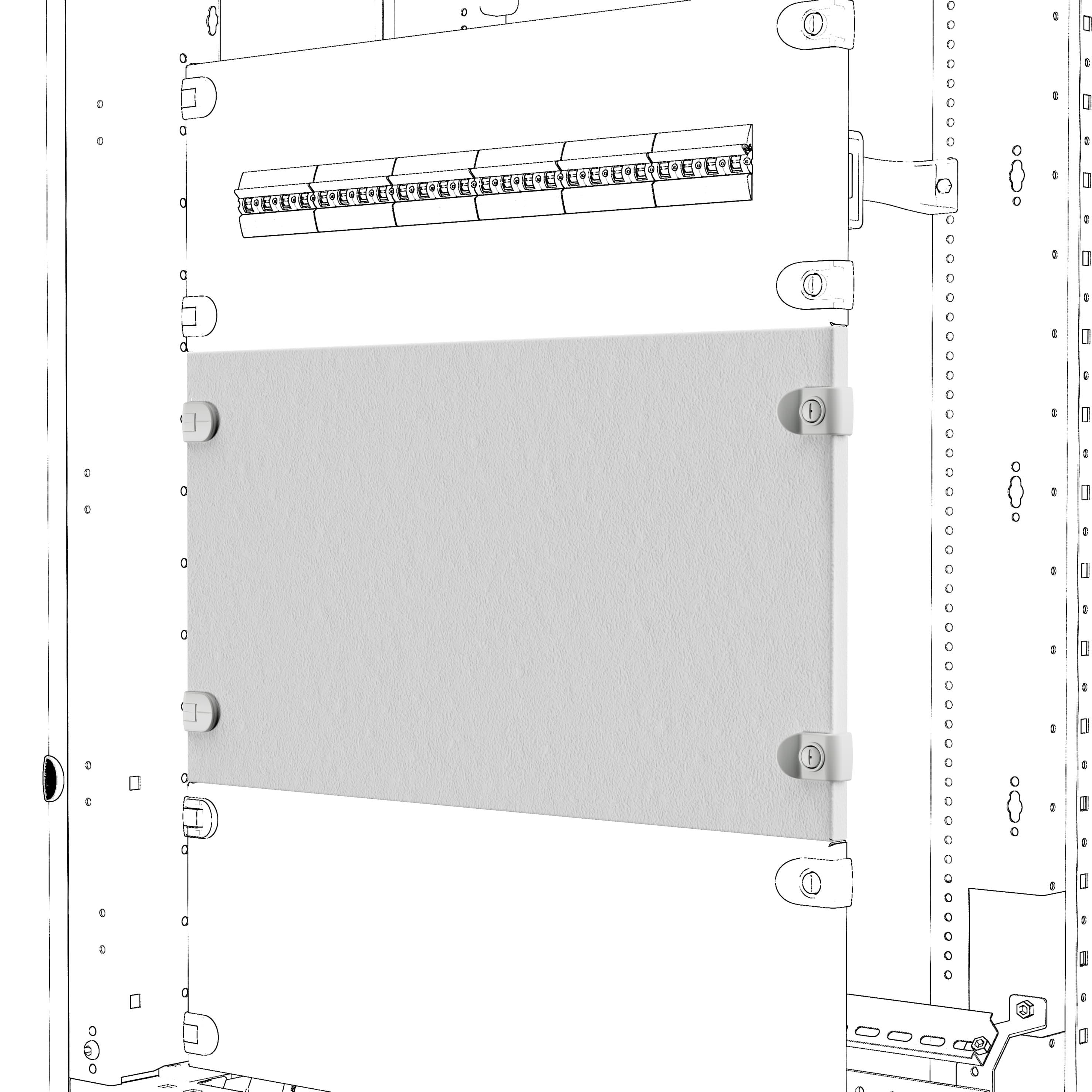 BLIND FRONT PANEL - QDX - 600X100MM