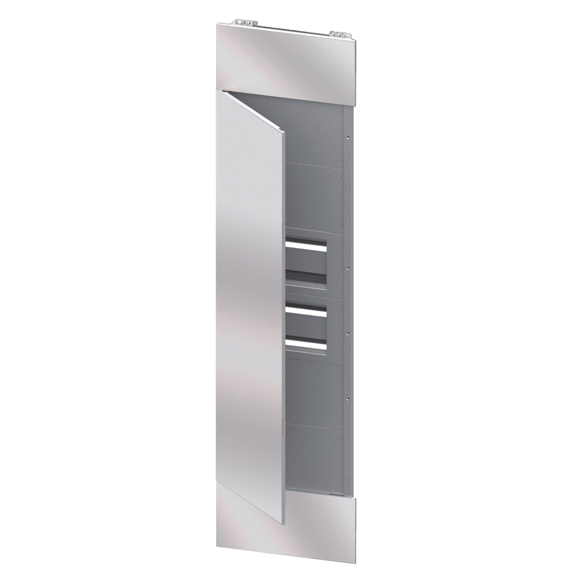 DOMO CENTER - FRONT KIT - MIRROR FINISH DOOR - 2 ENCLOSURES 40 MODULES - H.2700 - WHITE METAL RAL 90