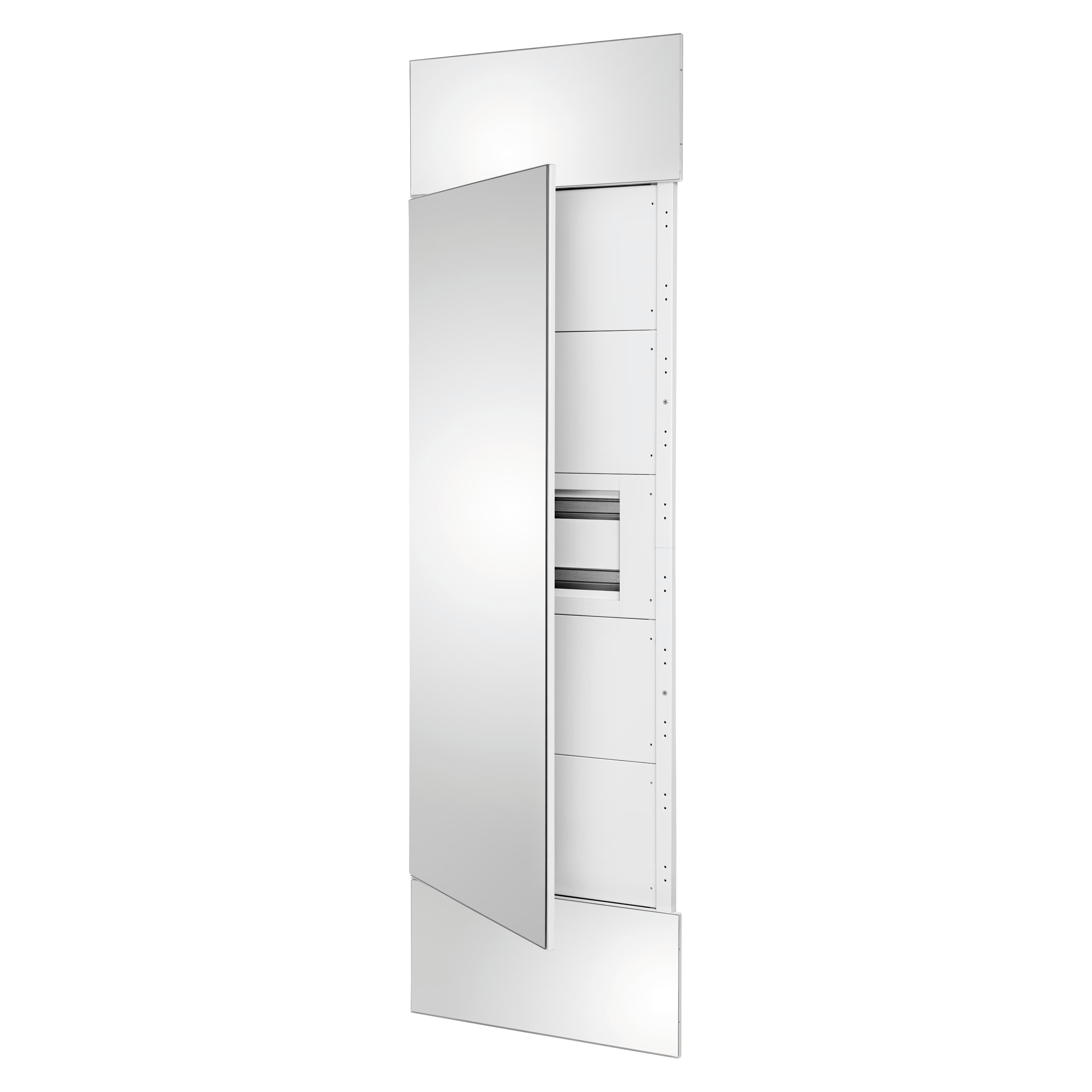 DOMO CENTER - FRONT KIT - MIRROR FINISH DOOR - 1 ENCLOSURE 40 MODULES - H.2400 - METAL - WHITE RAL 9