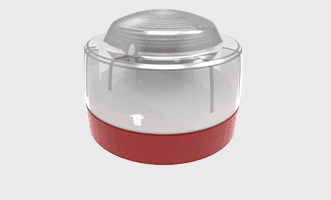 Conventional Beacon (red case, white LEDs)