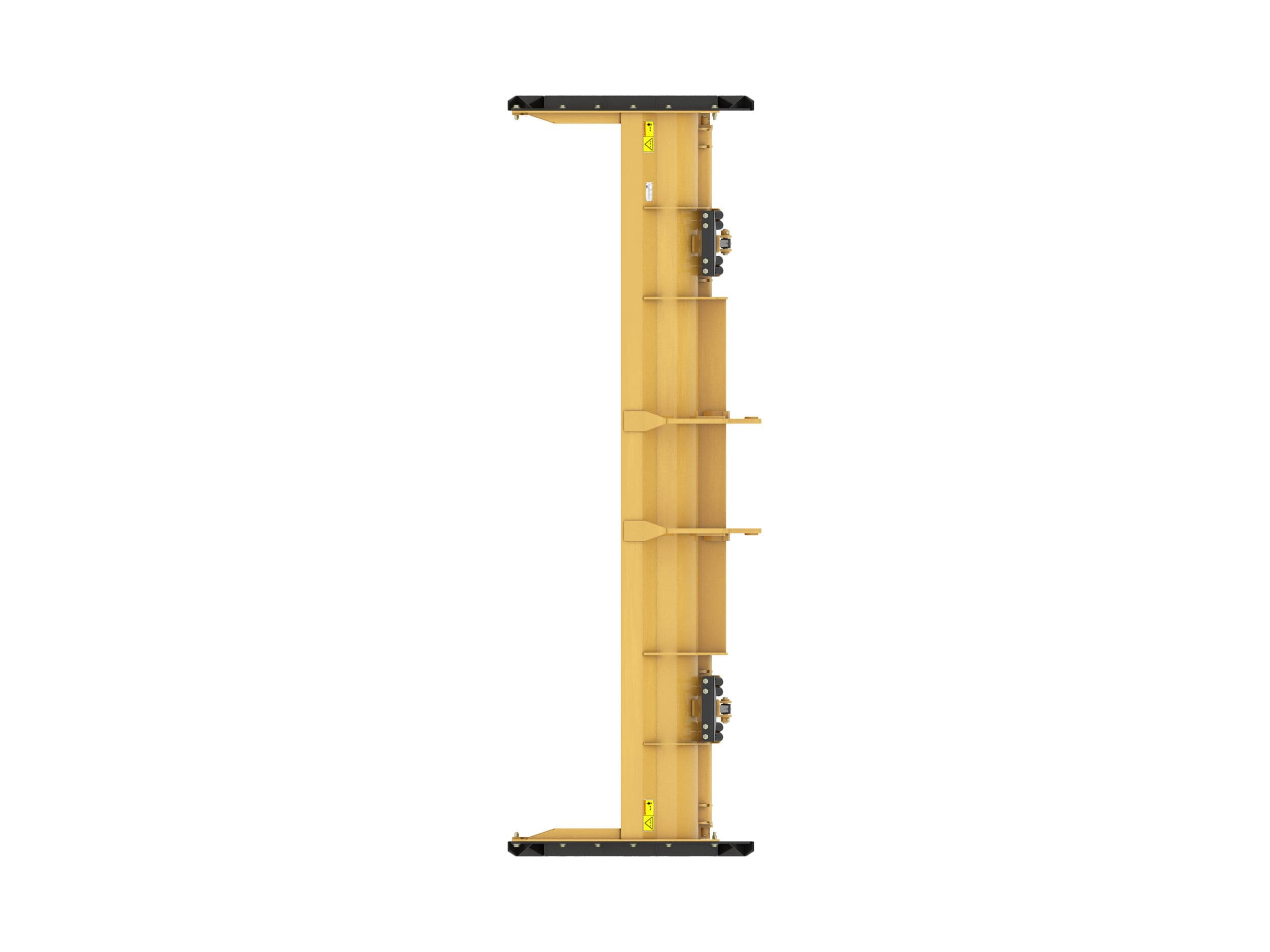 3.66 m (12 ft) IT Coupler Straight Snow Push With Rubber Trip Edge