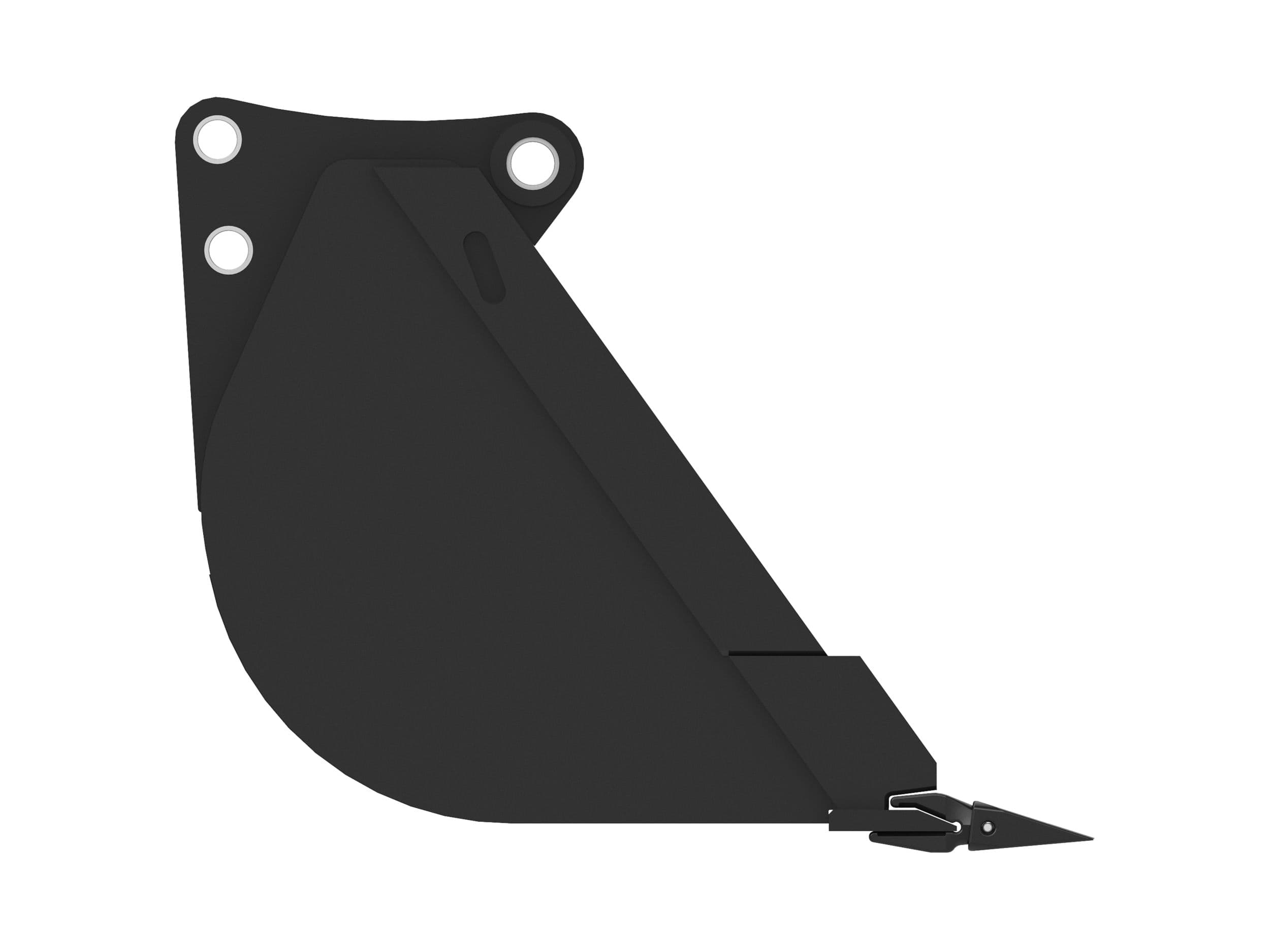 457 mm (18 in), 184 L (6.5 ft3) Pin On High Capacity Bucket With Weld-On Adapters