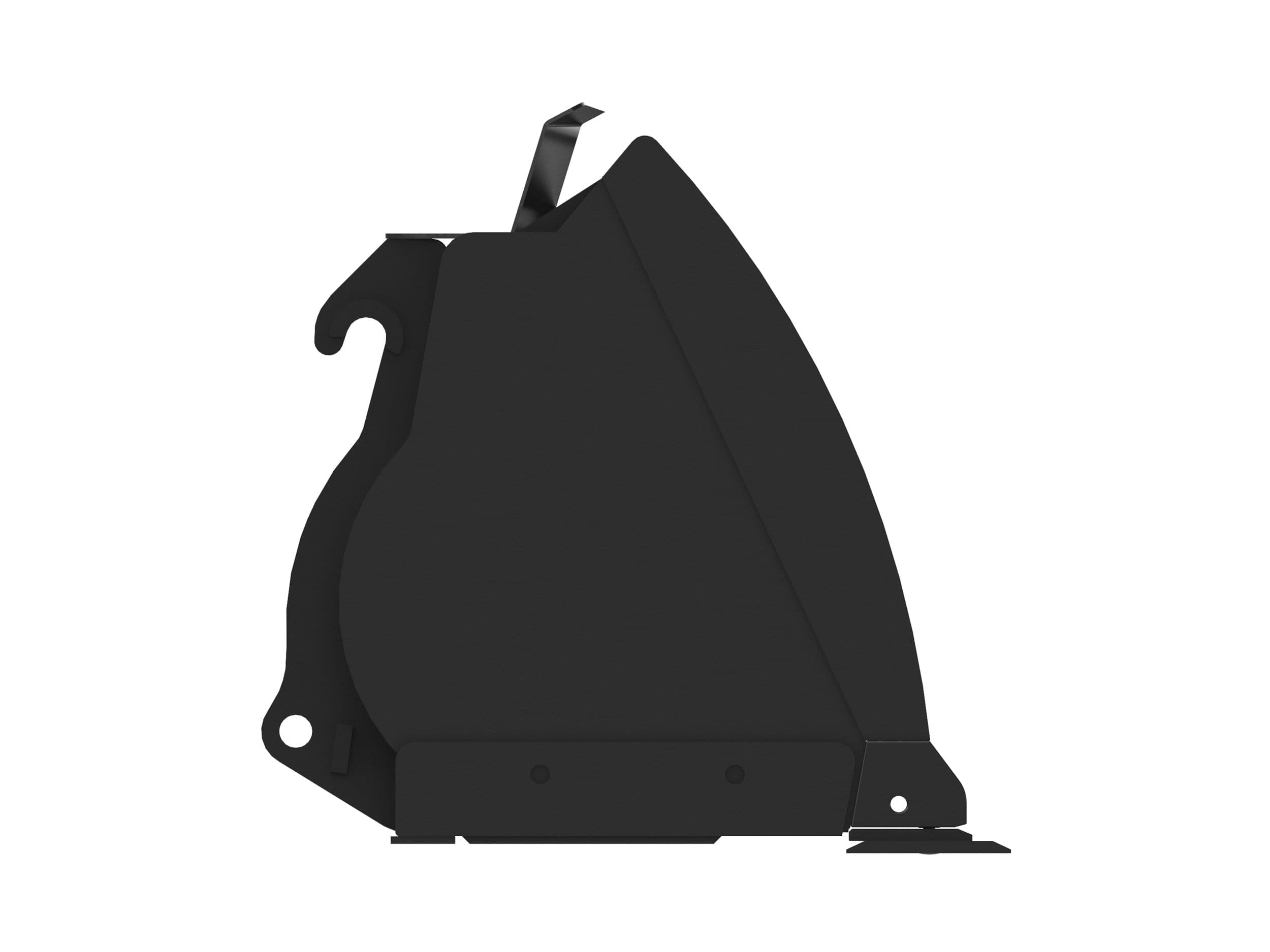 1.8 m3 (2.3 yd3) HPL-ISO Coupler Flat Floor Bucket - Performance Series With Bolt-On Cutting Edge