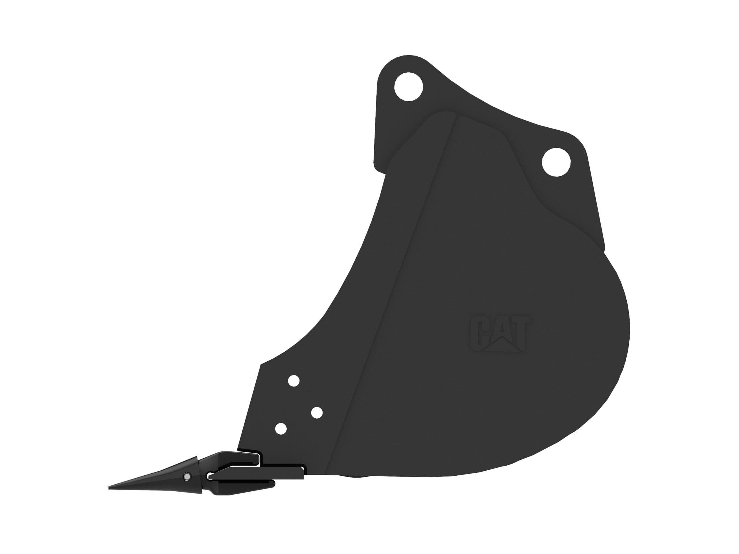 305 mm (12 in), 60 L (2.1 ft3) Pin On Heavy Duty Bucket With 45 mm (1.8 in) Pin Bores