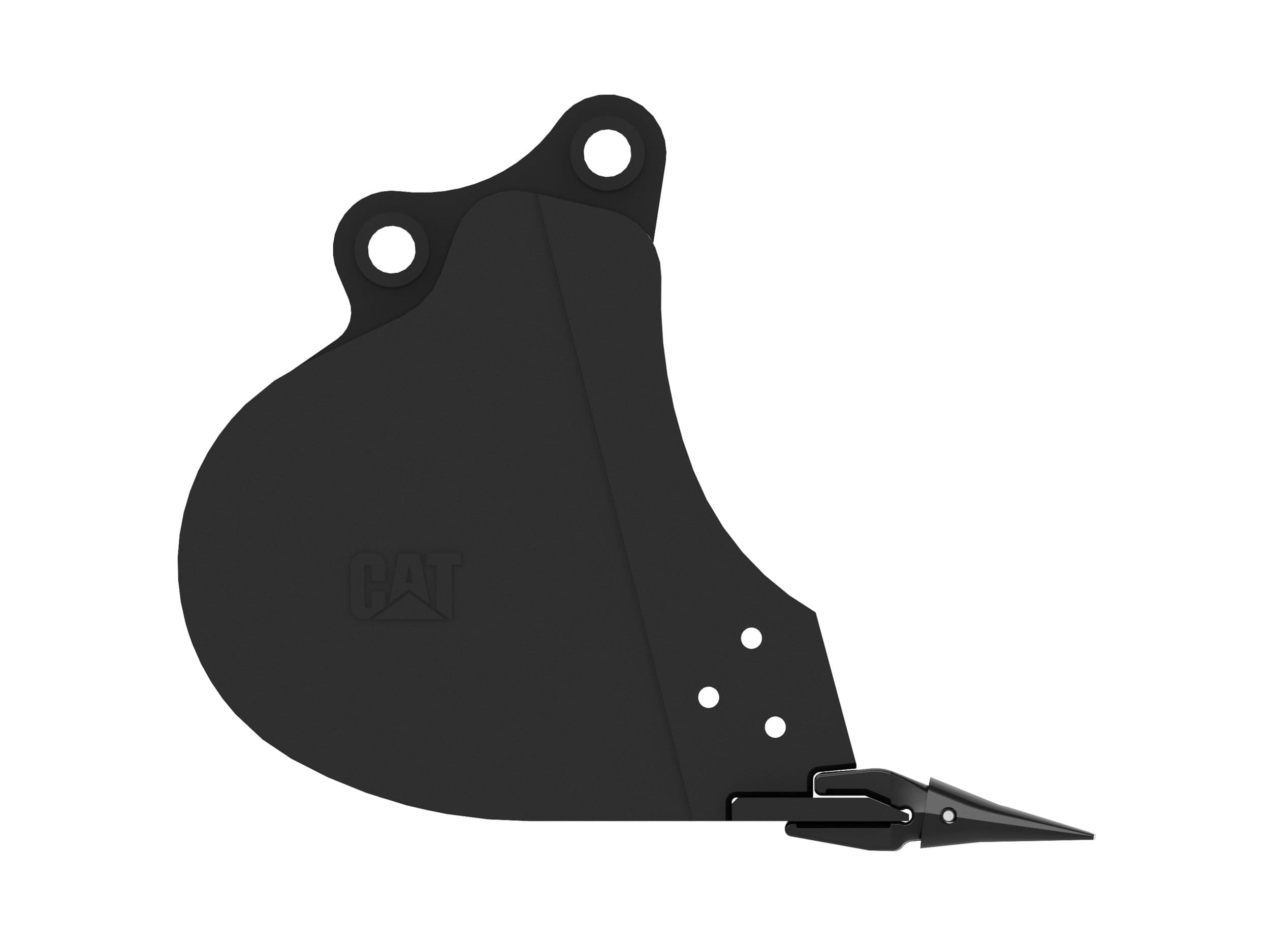 406 mm (16 in), 71 L (2.5 ft3) Pin On Heavy Duty Bucket With 40 mm (1.6 in) Pin Bores