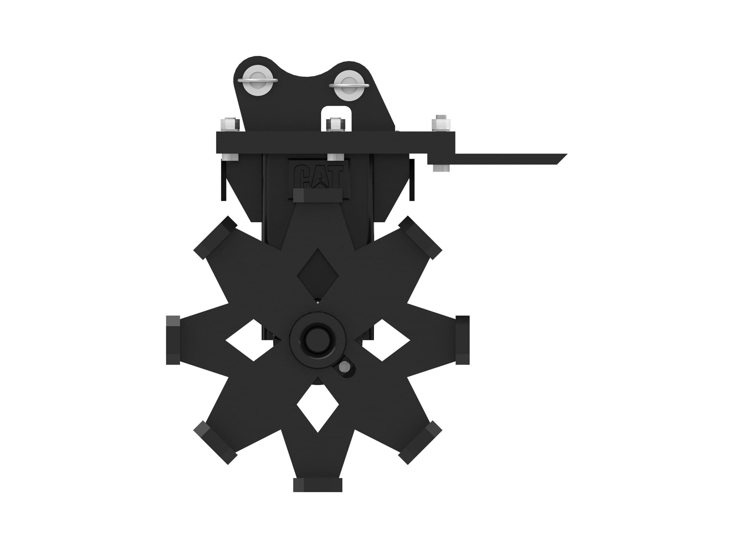 305 mm (12 in) Pin On Compaction Wheel For 2 Ton Mini Excavators