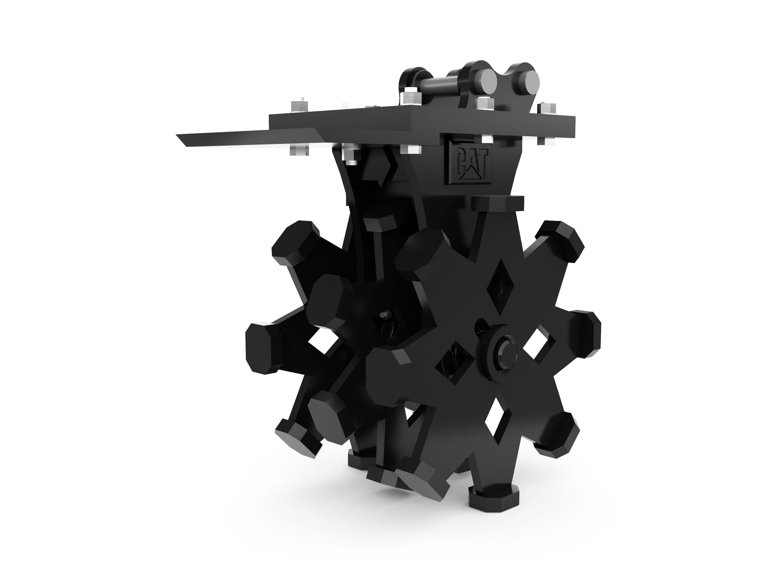 406 mm (16 in) Pin On Compaction Wheel For 1 Ton Mini Excavators