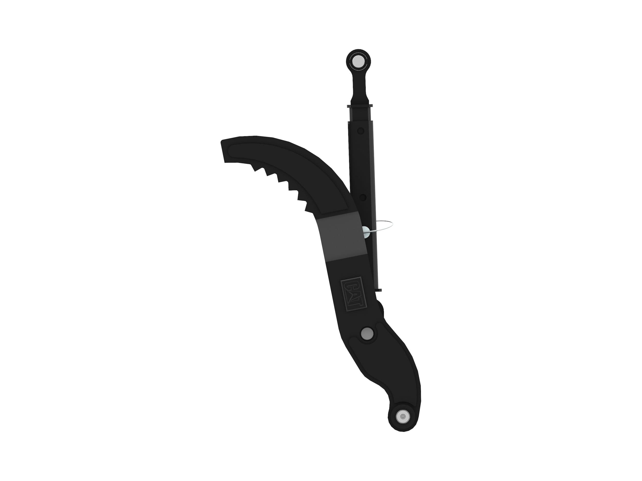 432 mm (17 in) 4 Teeth/2 Tine Stiff Link Thumb for 7-9 Ton Mini Excavators