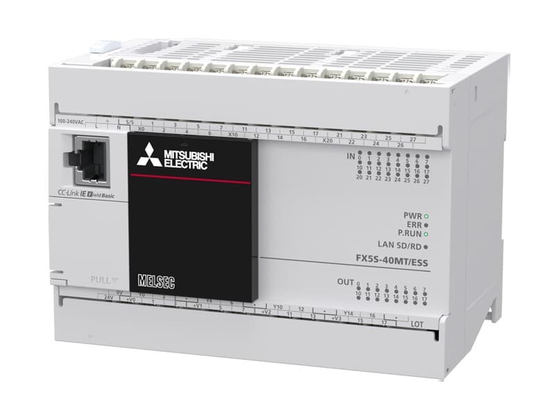 FX5S-40MT/ESS - AC power supply DC input Screw terminal block type Input: 24 points 24 V DC…