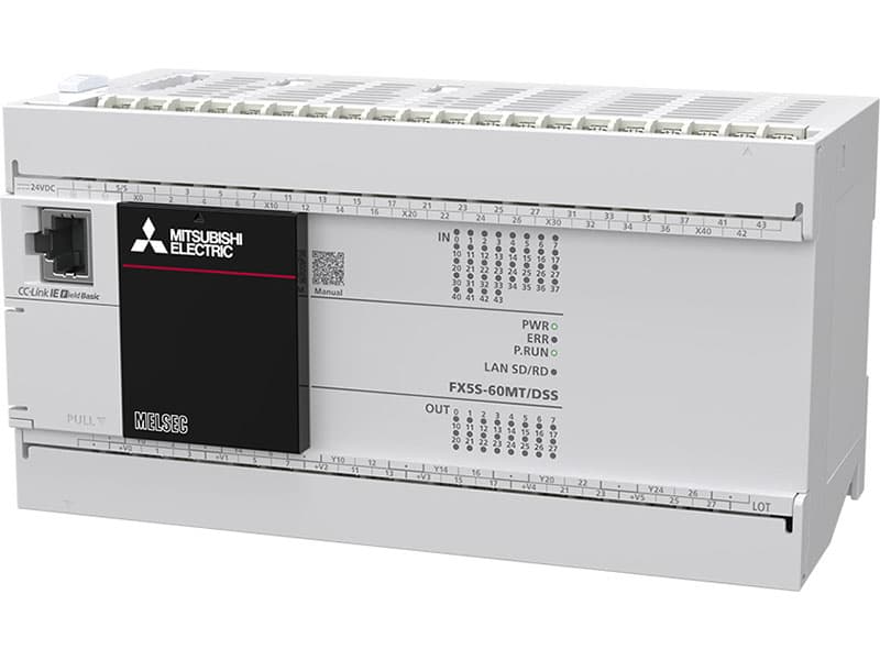 FX5S-60MT/DSS - DC power supply DC input Screw terminal block type Input: 36 points 24 V DC…