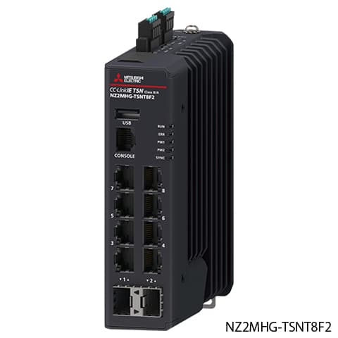 NZ2MHG-TSNT8F2 - 10 Mbps/100 Mbps/1 Gbps, Auto MDI/MDI-X, DIN rail, 8 ports Powered by MOXA®