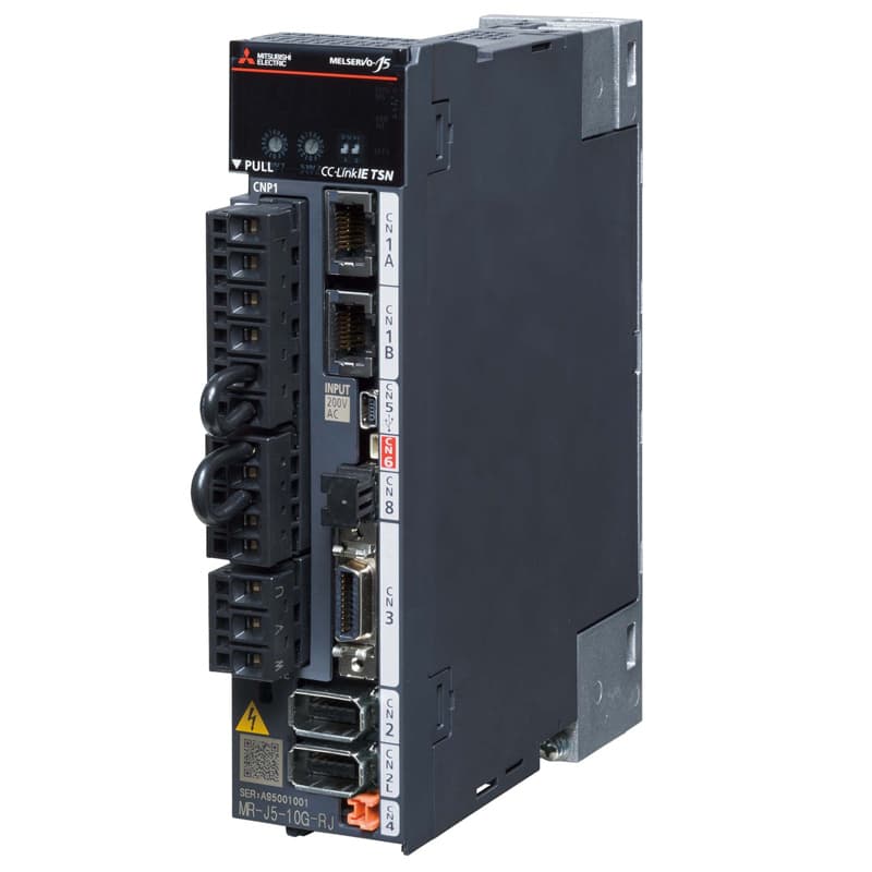 MR-J5-60G4-RJ - CC-Link IE TSN-compatible servo amplifier, 0.6 kW, 3-phase 380 V AC to 480 V AC