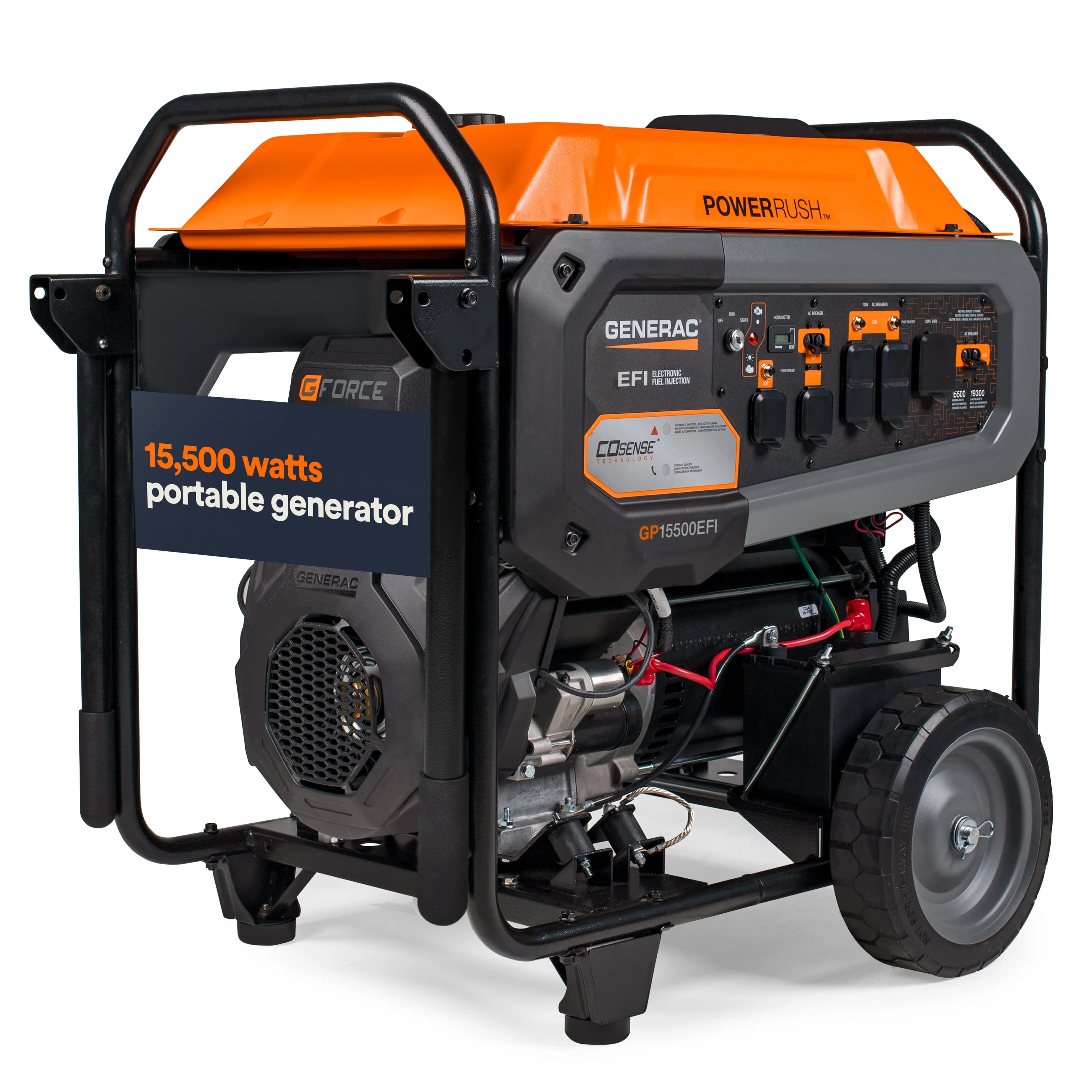 Portable Generator, 15500 | EFI | Electric Start with COsense | 49ST