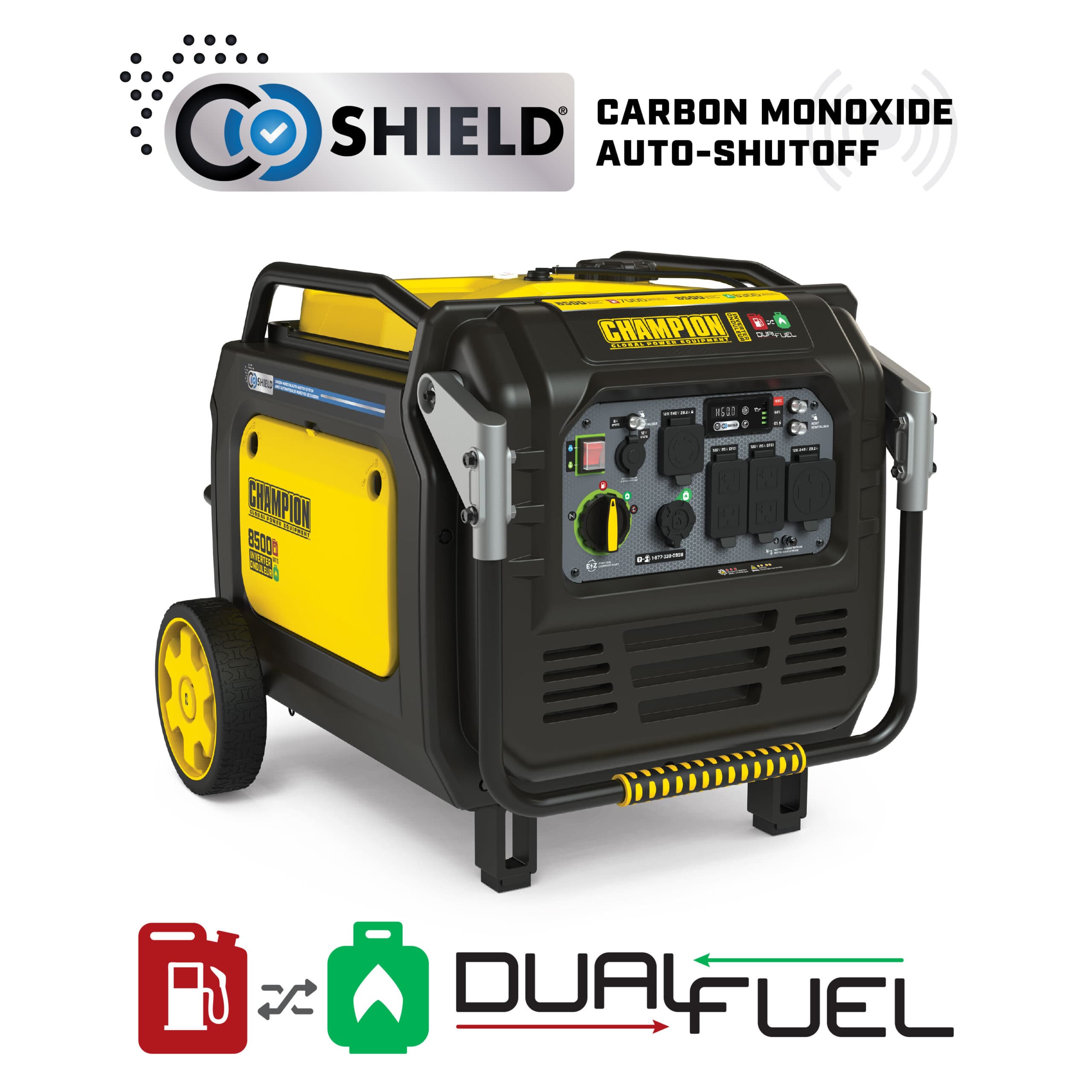 8500W Electric Start Dual Fuel Inverter
