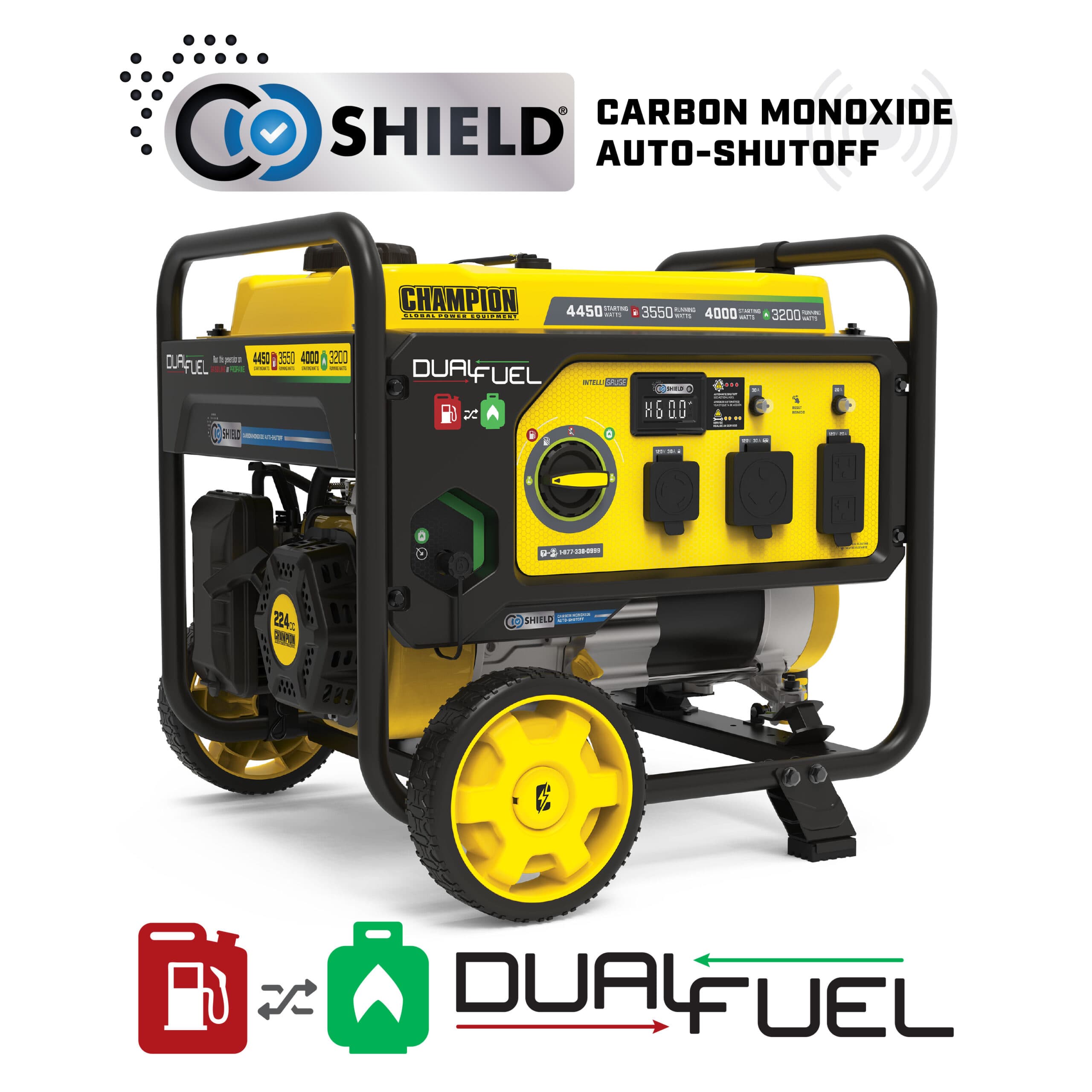 3550W Dual Fuel Generator