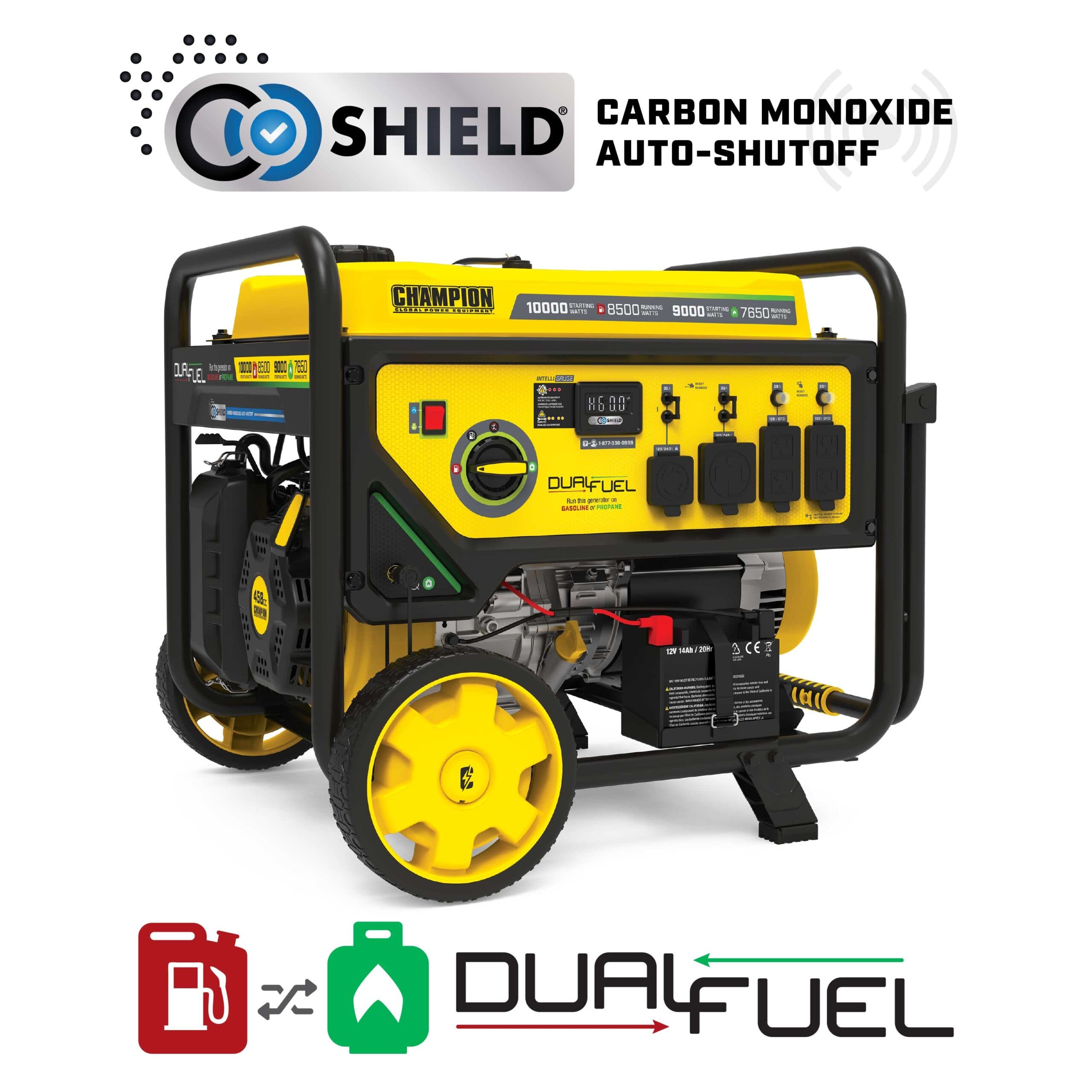 8500W Electric Start Dual Fuel Generator