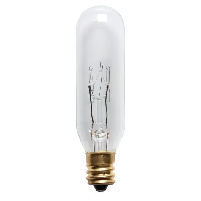 15 Watt T6 Incandescent Clear E12 (Candelabra) Base, 145 Volt, Card