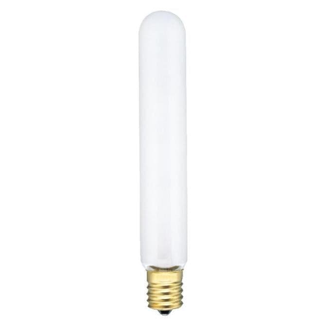 20 Watt T6 1/2 Incandescent Frost E17 (Intermediate) Base, 130 Volt, Box