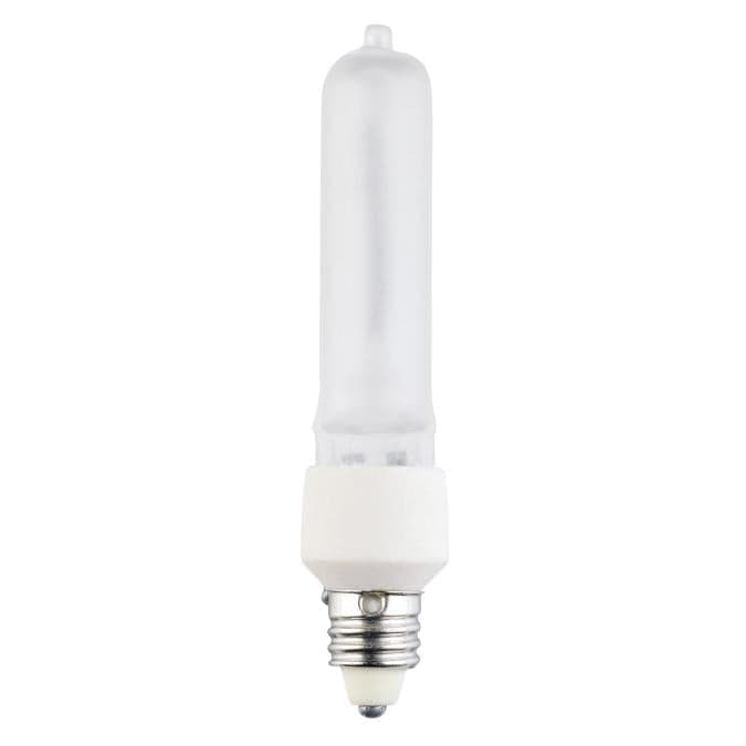 75 Watt T4 Single-Ended Halogen Frost E11 (Mini-Can) Base, 120 Volt, Card