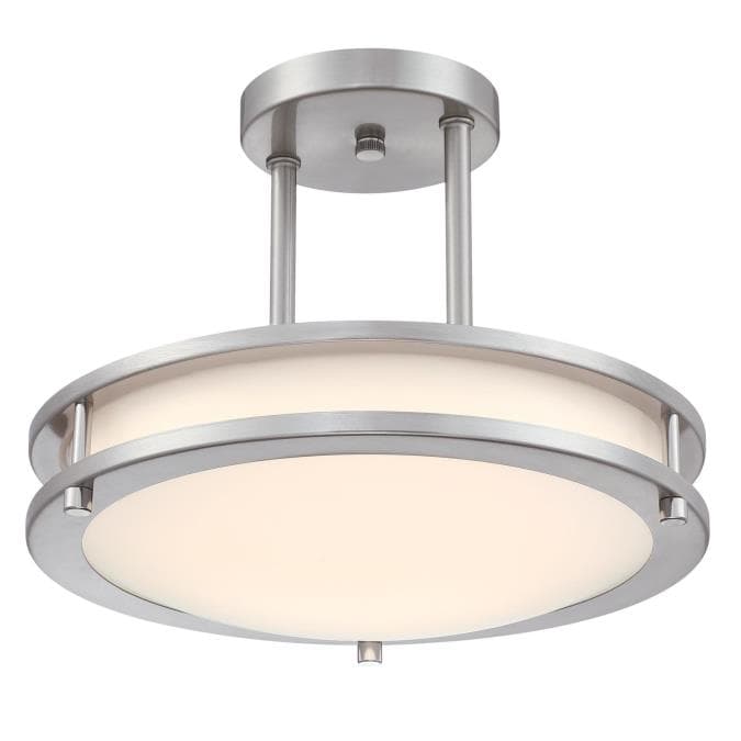 Lauderdale 12" LED Indoor Semi-Flush Mount Ceiling Fixture with Color Temperature Selection