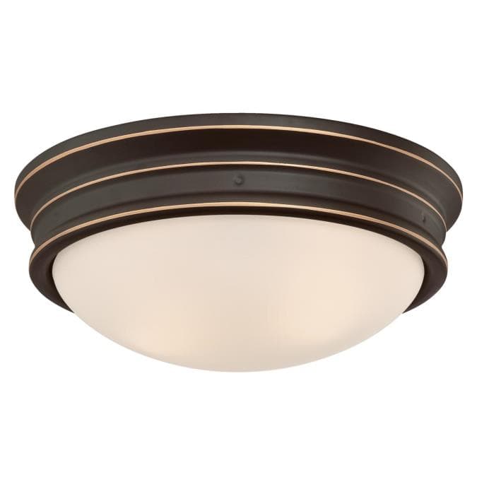 Meadowbrook 13-Inch Two-Light Indoor Flush Mount Ceiling Fixture