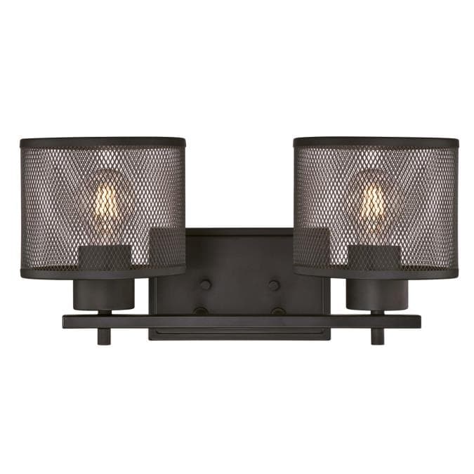 Morrison Two-Light Indoor Wall Fixture, Oil Rubbed Bronze Finish