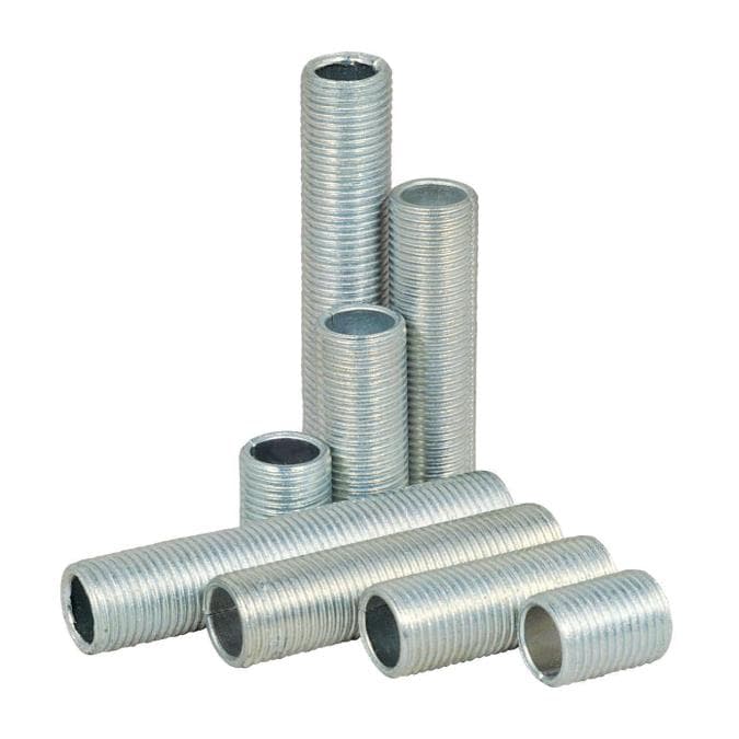 8 Assorted Nipples, Zinc-Plated