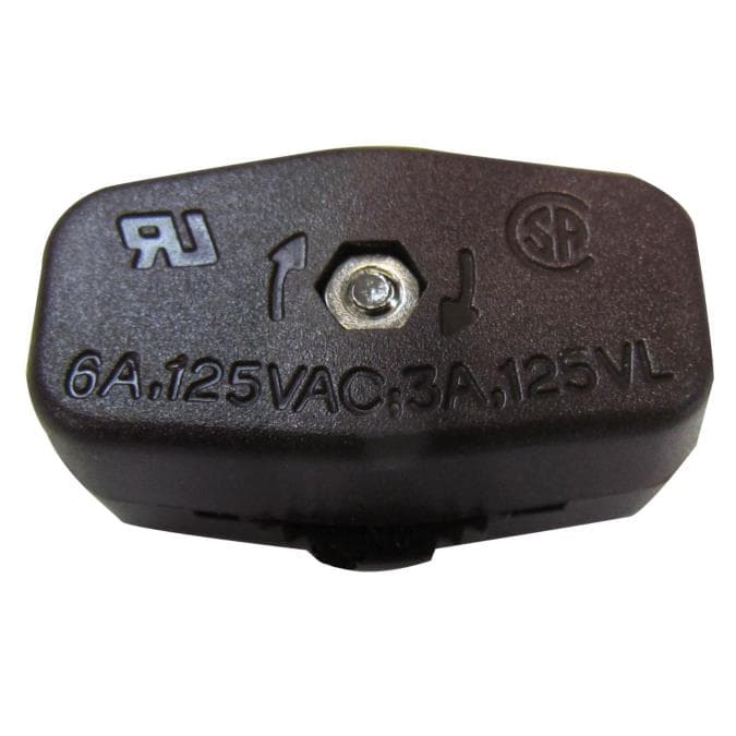 Feed-Through On/Off Switch, Brown Finish