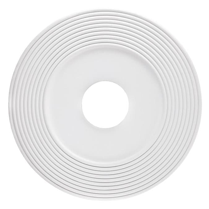 16-Inch Saturn Polyurethane Medallion, White Finish
