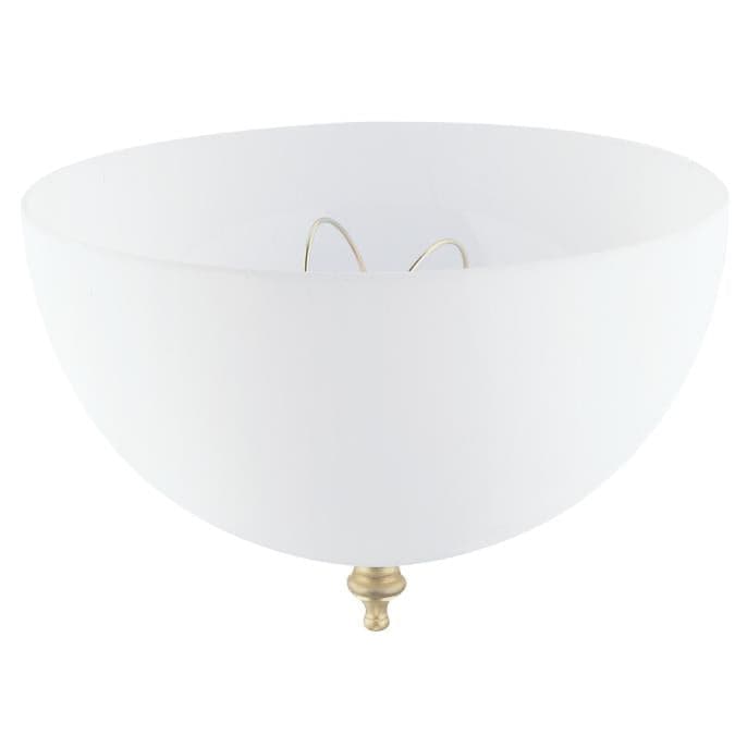 7 3/4-Inch Acrylic White Dome Clip-On Shade