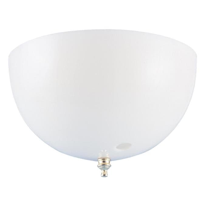 7 3/4-Inch Acrylic White Dome Clip-On Shade with Pull Chain Opening
