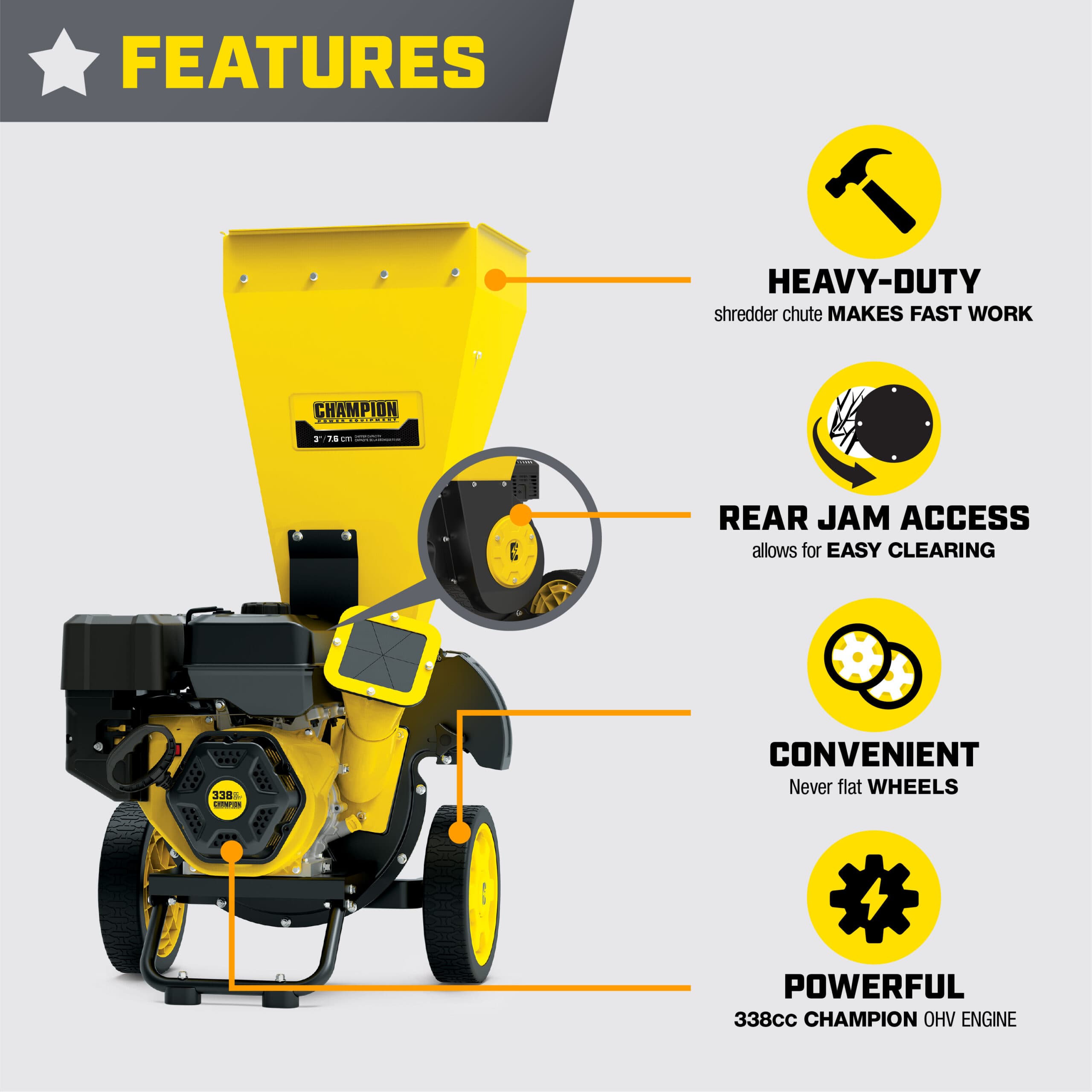 3-Inch Chipper Shredder