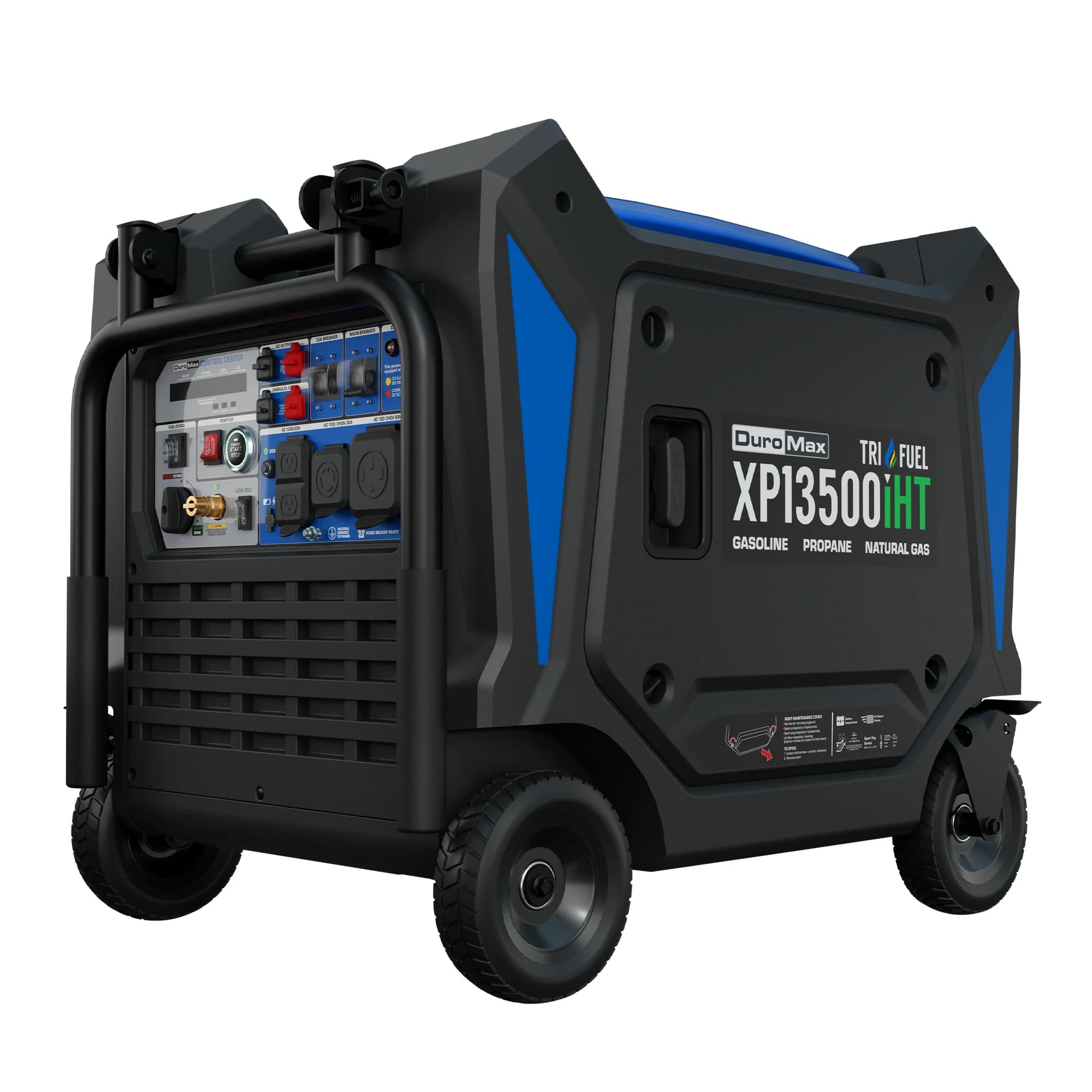 13,500 Watt Portable Tri Fuel Inverter Generator - Quiet, Low THD