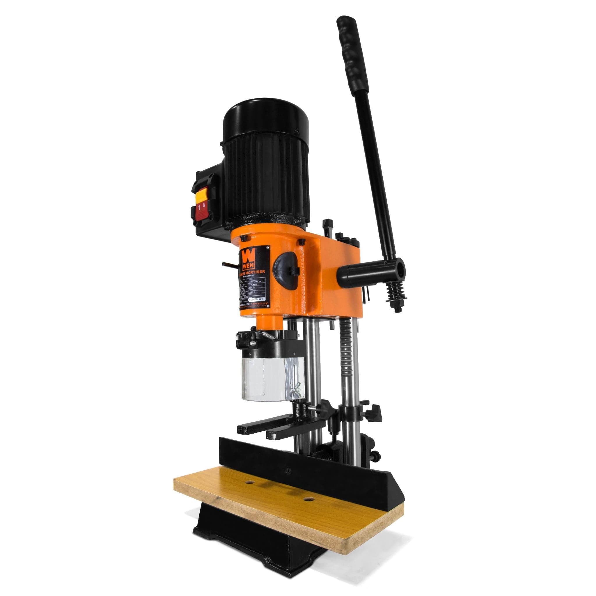 WEN 43012 5-Amp Cast Iron Bench Mortiser with Chisel Bit Set