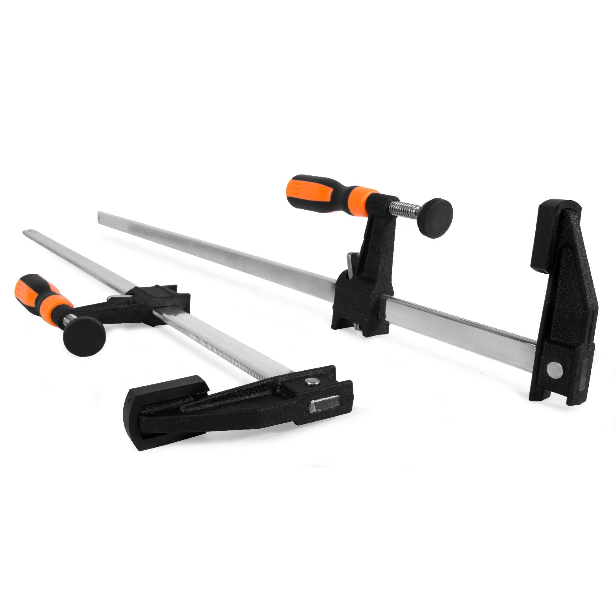 WEN CLF224 24 in. x 2.5 in. Quick-Adjust Steel Bar Clamps with Throat and Micro-Adjustment Handle