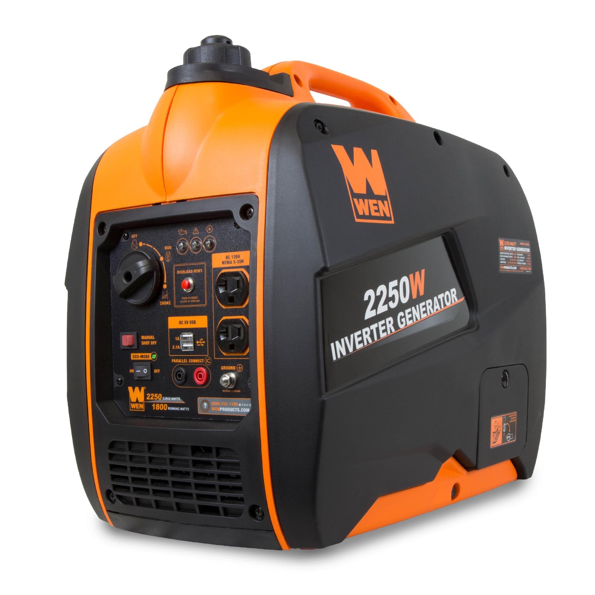 WEN R56225i Super Quiet 2250-Watt Portable Inverter Generator with Fuel Shut-Off (Manufacturer
