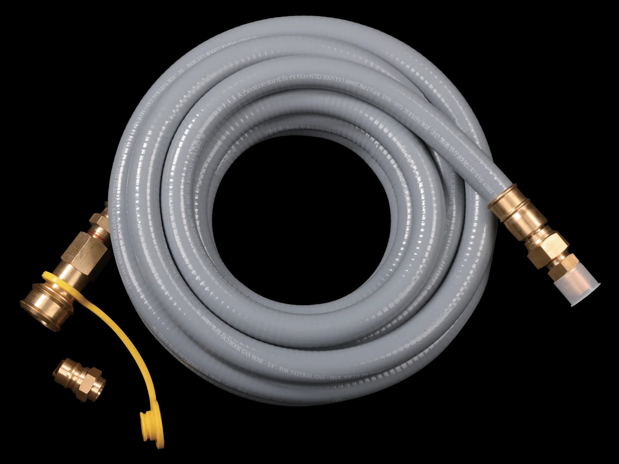 25FT Natural Gas Large Hose 3/4in with Storage Strap