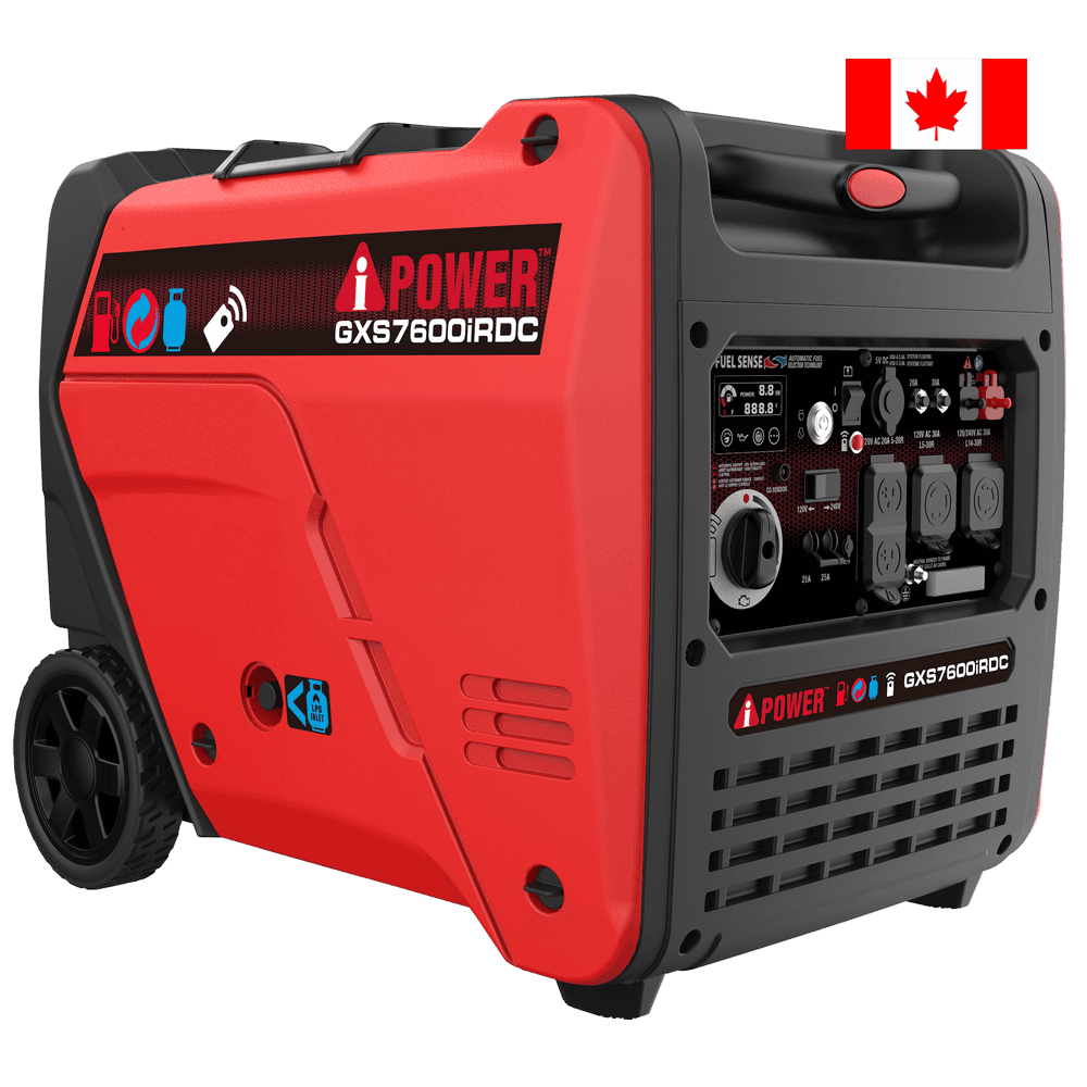 7600W Dual Fuel Remote Start Inverter Generator with CO Sensor, 120/240V-GXS7600iRDC