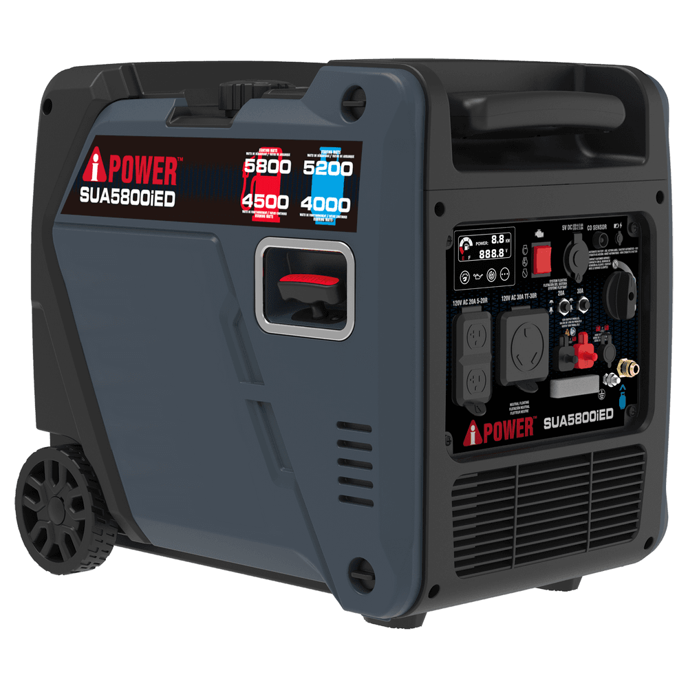 5800W Dual Fuel Portable Inverter Generator Electric Start With CO Alert SUA5800iED