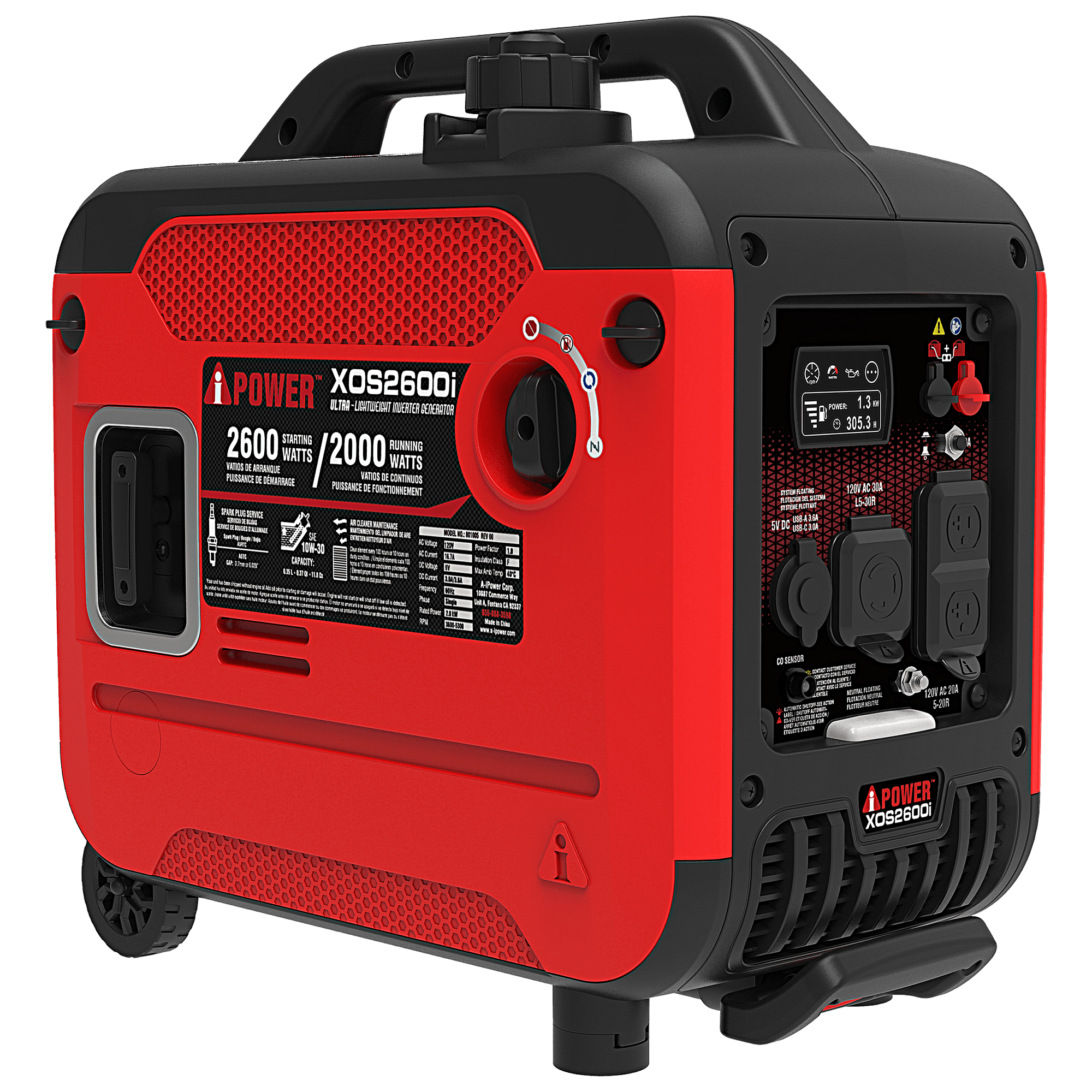 XOS2600i - 2600 Watt Inverter Generator