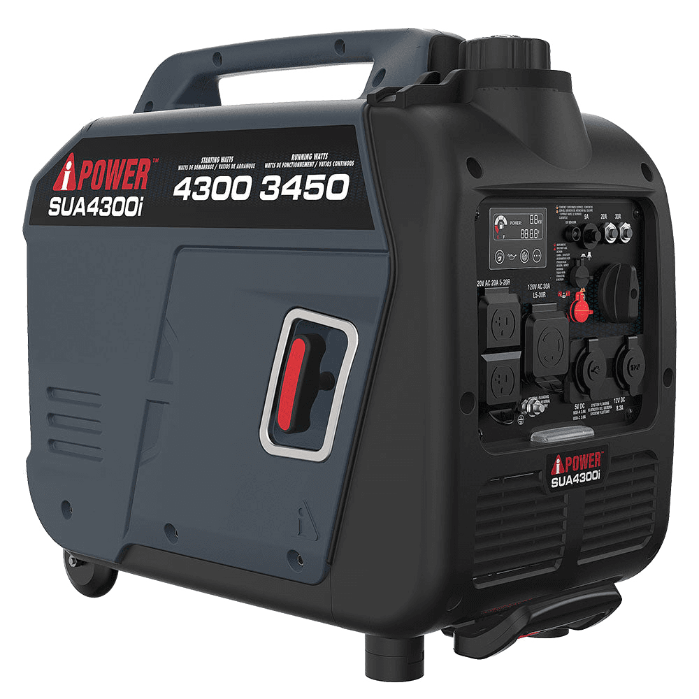 4300W Portable Inverter Generator With CO Alert & Llluminated SUA4300i