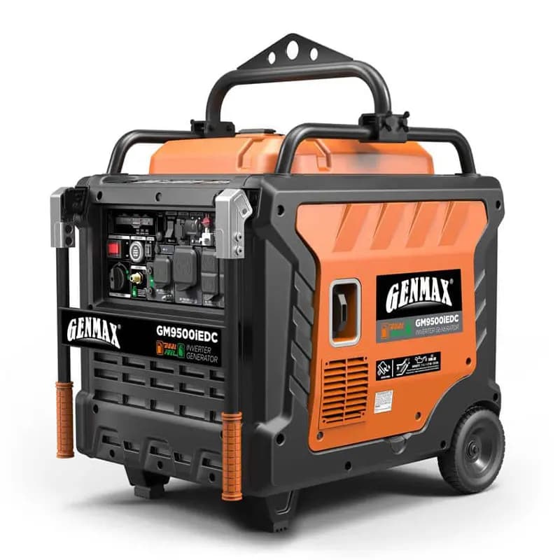 GENMAX GM9500iEDC 9500 Watt Remote Start Dual Fuel Powered Inverter Generator