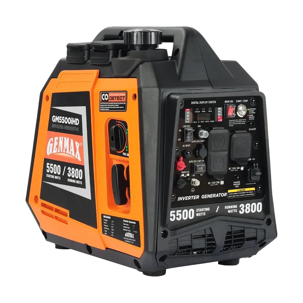GENMAX GM5500iHD 5500W Portable Hybrid Inverter Generator 2026