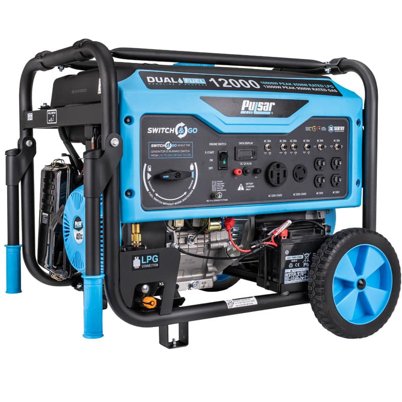 12,000 Watt Dual-Fuel Portable Generator with CO Sentry