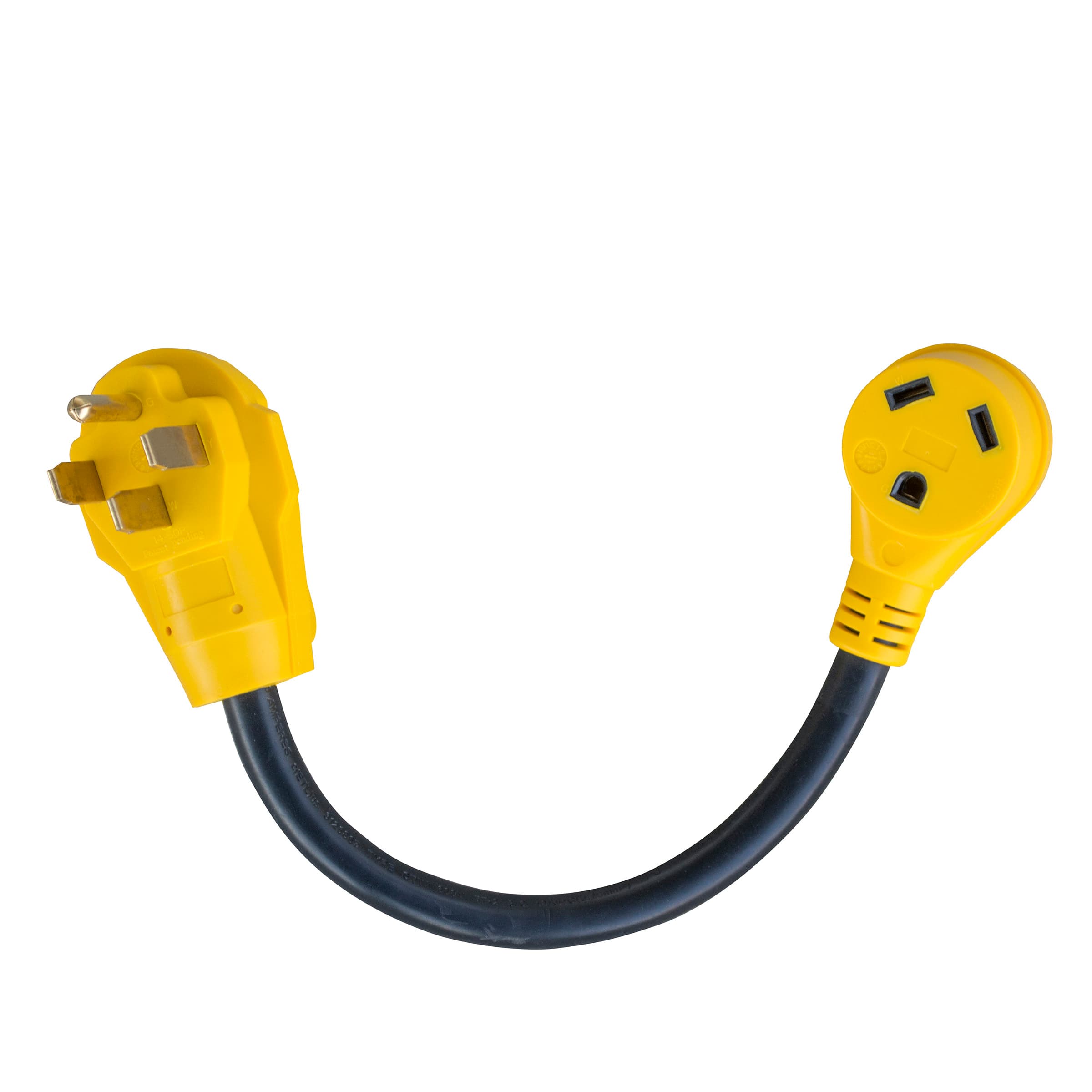 18 inch 125V 50 Amp Male to 30 Amp Female Dog-Bone RV Camper Power Cable