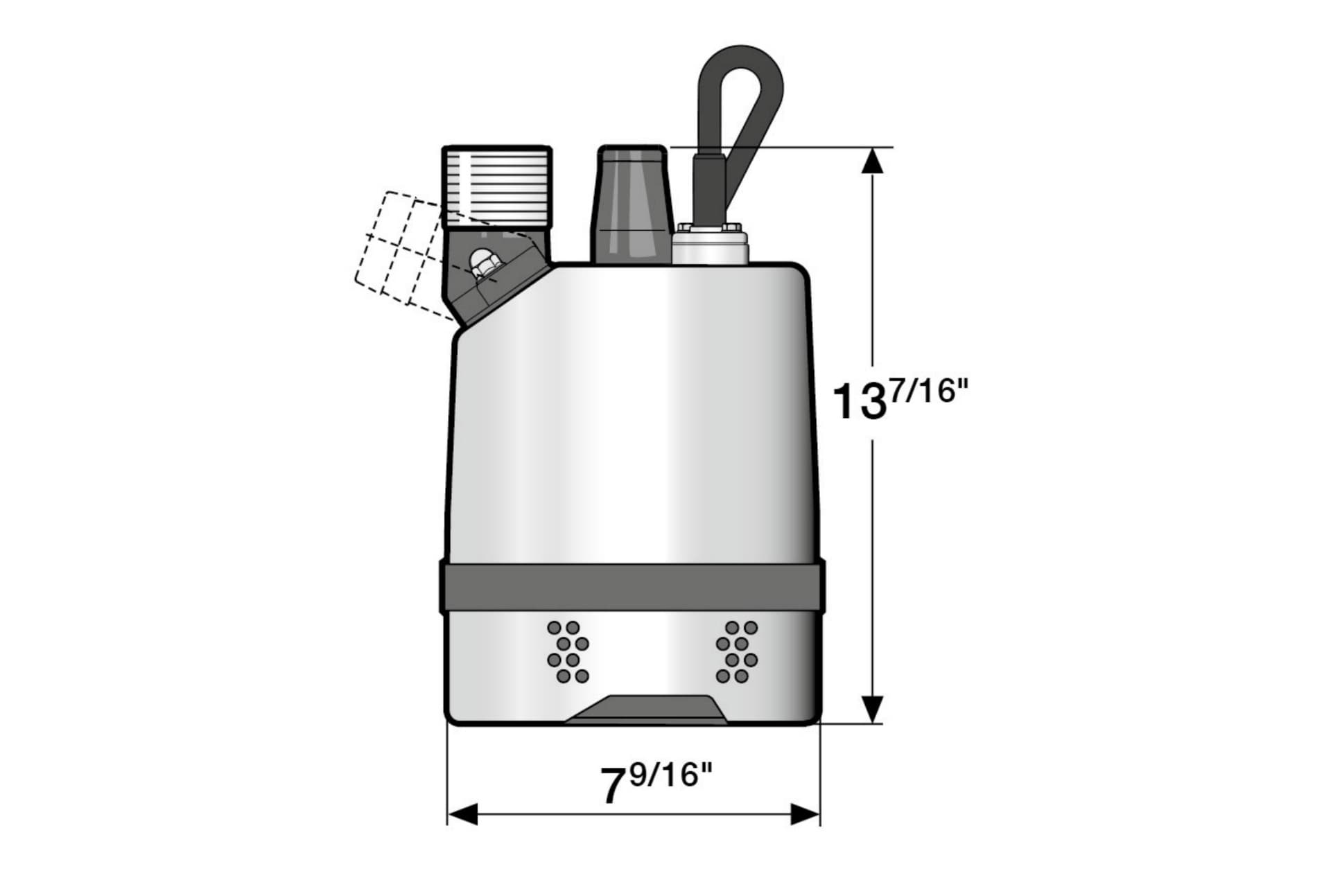 Submersible drainage center-line pump JC 11 (60Hz US)