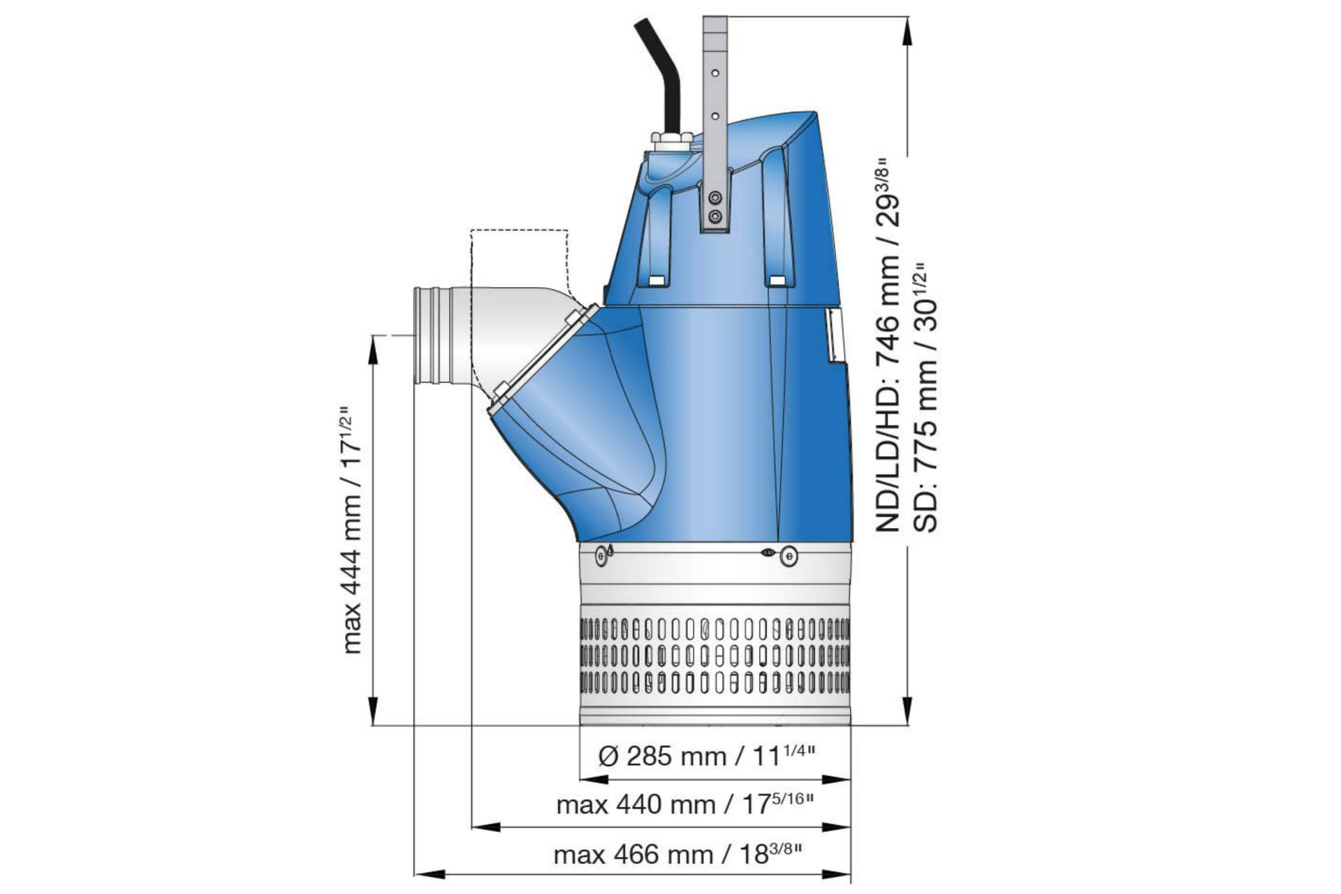 Sulzer XJ 80 HD AT* high head 3-phase (60 Hz only)