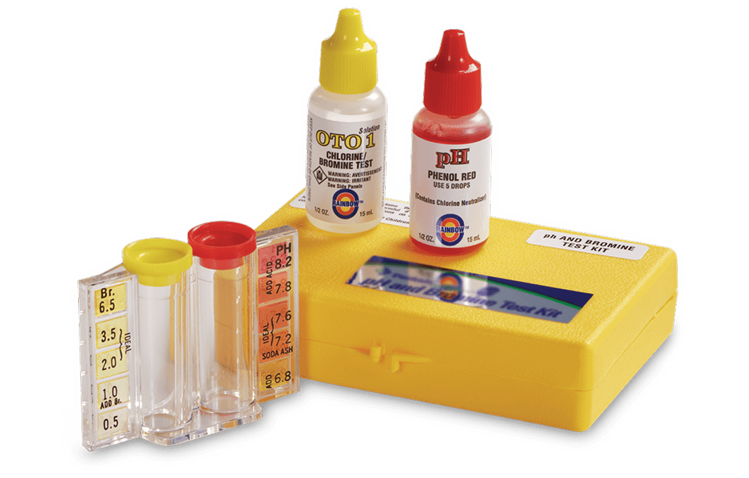 DPD, Bromine, pH & Chlorine Test Kits - "2 n 1" Bromine test kit, 1/2oz. OTO and pH, Br range