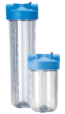 Pentek Big Clear Heavy Duty Series - #10 Big Clear (Lexan) Blue/Clear w/PR