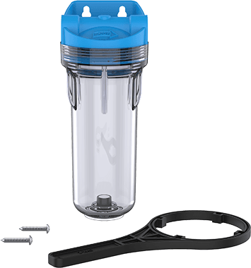 OMNIFILTER WH5 Standard Filter Housing - 10" standard clear sump housing